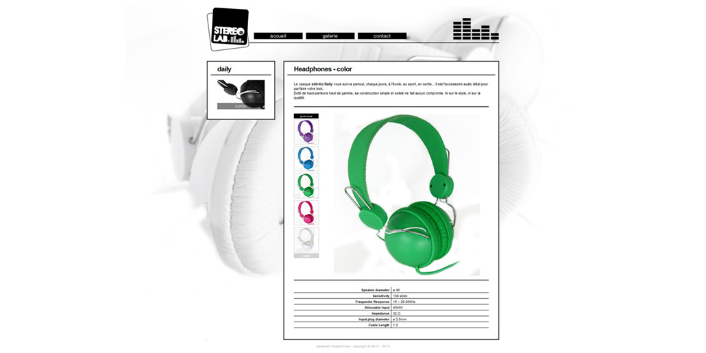 Image Showcase for Stereolab Headphones