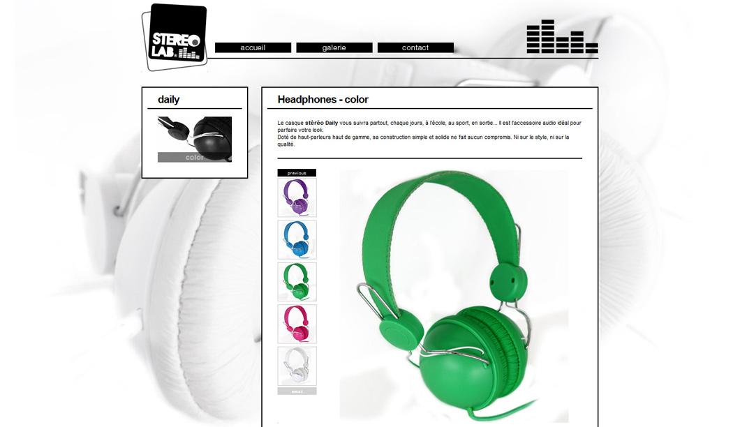 Showcase for Stereolab Headphones