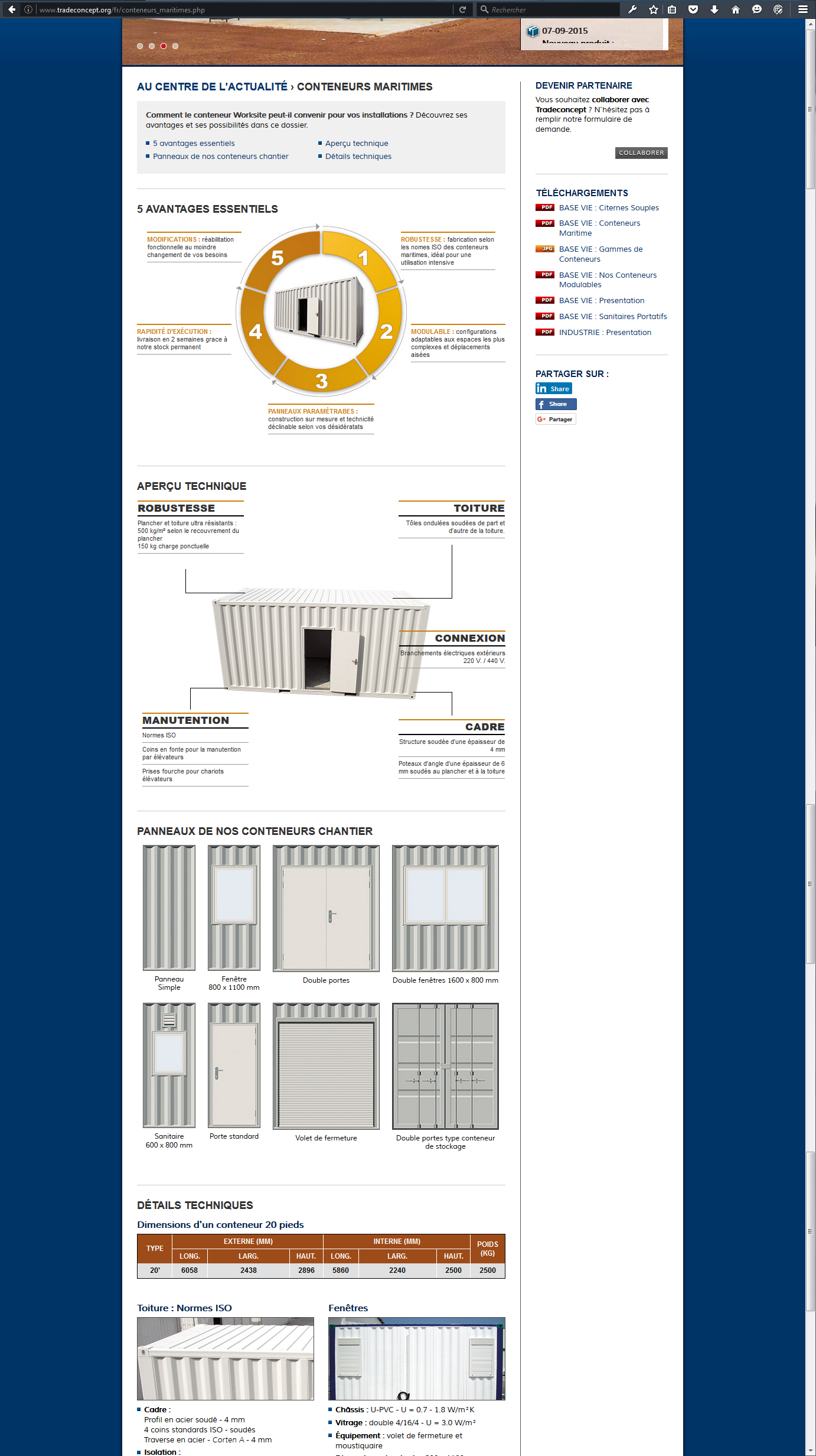 Description worksite containers with interactive schemas