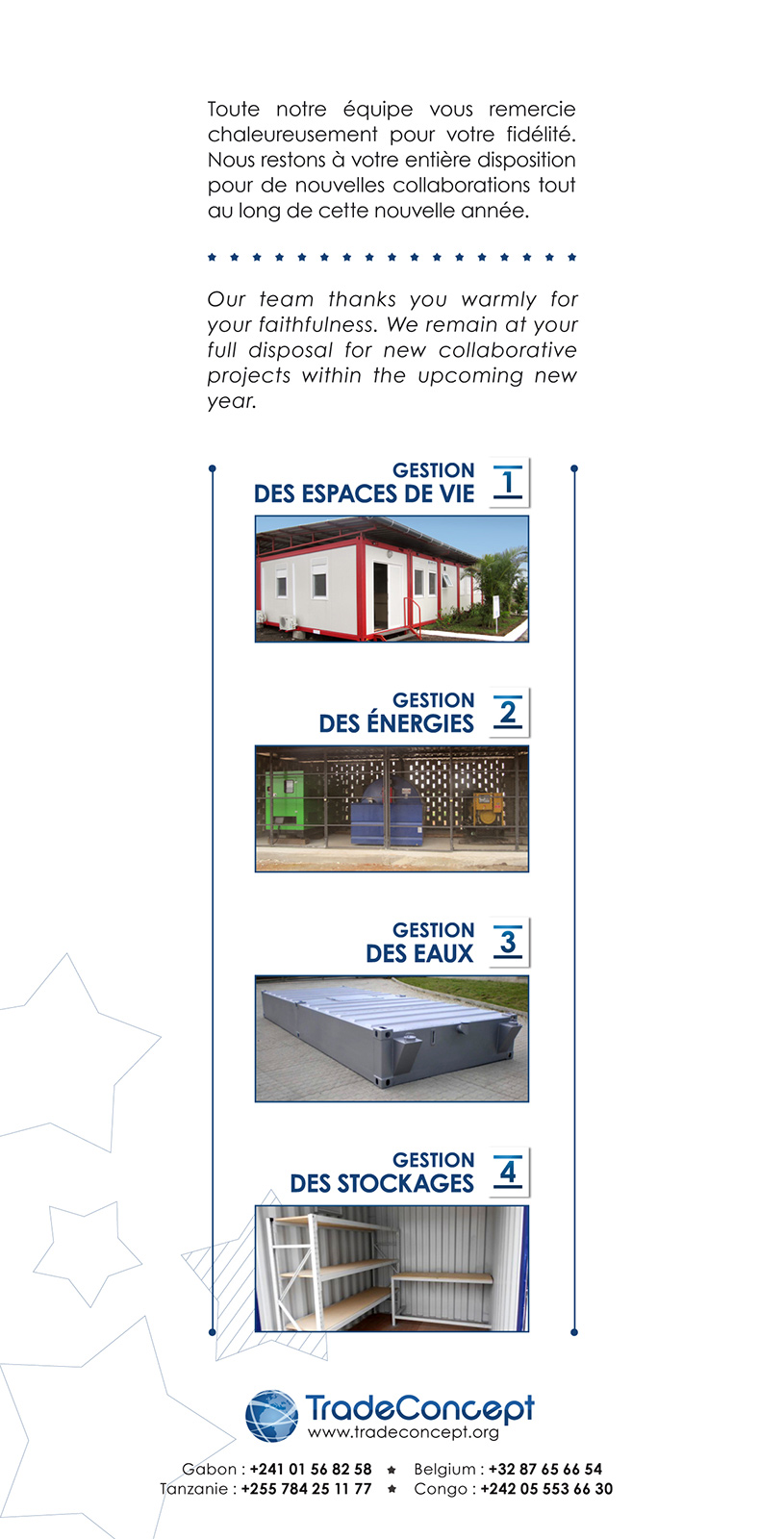 Visuel verso carte de vœux 2015 avec présentation services